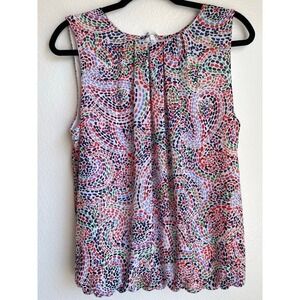 Liz Claiborne Multi colored sleeveless top